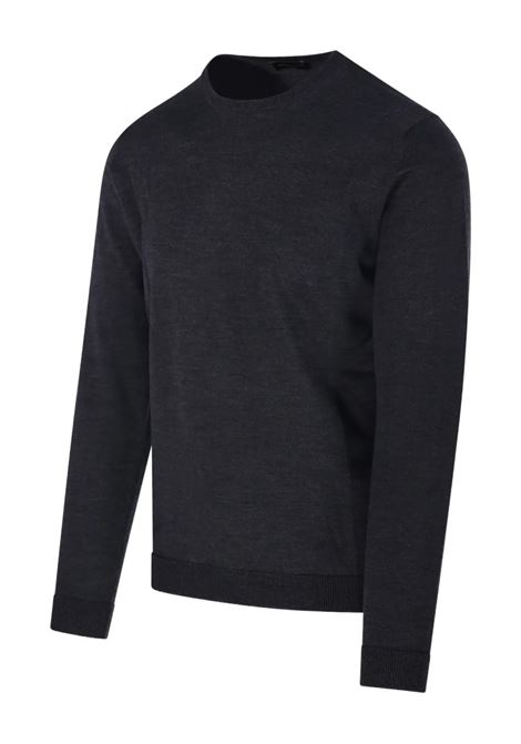 crew-neck sweater man anthracite ROBERTO COLLINA | 253M01001M0121